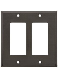 Country Tin Double GFI Cover Plate